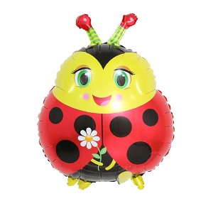 Unique Bargains Foil Ladybug Design Inflation DIY Anniversary Celebration Festival Party Decoration Balloon 19 Inch - 1 of 4