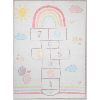 Well Woven Hopscotch Area Rug Playmat Apollo Kids Collection