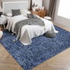 Washable Kitchen Modern Abstract Runner Rug,Non Slip Soft Low Pile Indoor Floor for Dining Room Office Entrywa - 4 of 4