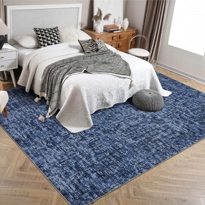 Washable Kitchen Modern Abstract Runner Rug,Non Slip Soft Low Pile Indoor Floor for Dining Room Office Entrywa - 1 of 4
