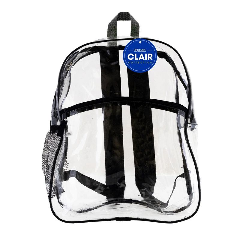 BAZIC Products® 15" Clair Clear Backpack, 1 of 2