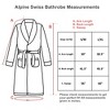 Alpine Swiss Elyse Womens Luxury Waffle Knit Cotton Bathrobe Shawl Collar Hotel Spa Robe - 3 of 4