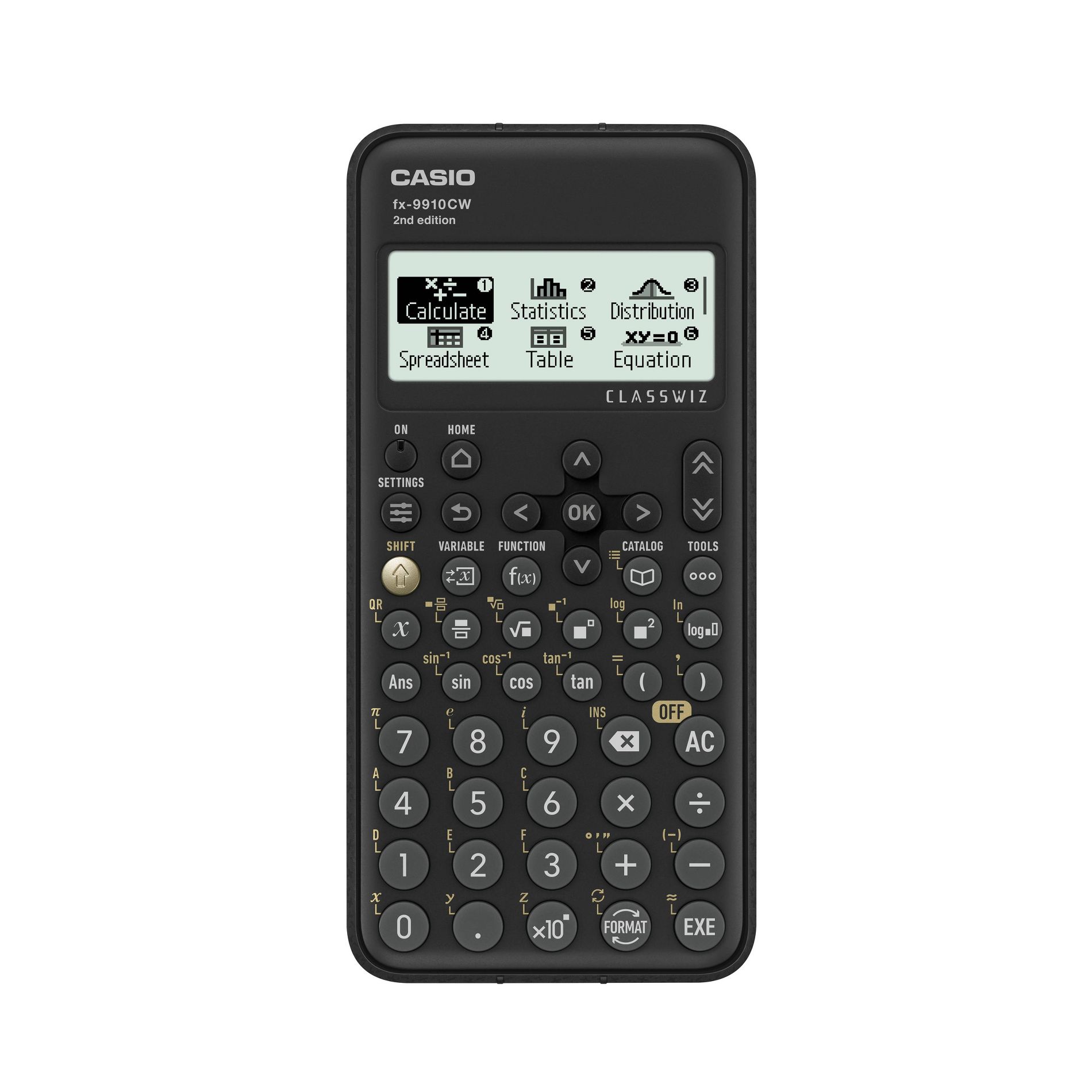 Casio FX-9910CW - Black: Approved for SAT, ACT, AP Calculus