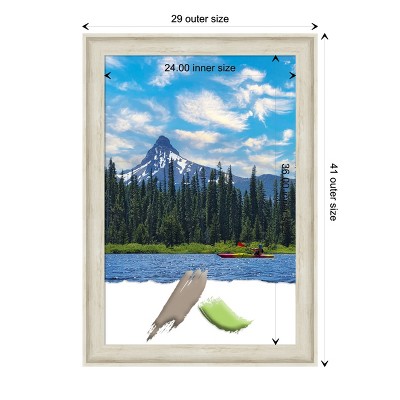 Regal Whitewash Acrylic Wall Picture Frame 24x36