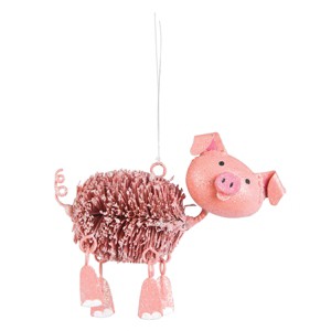 Gallerie II Pom Pom Pig Ornament - 1 of 2