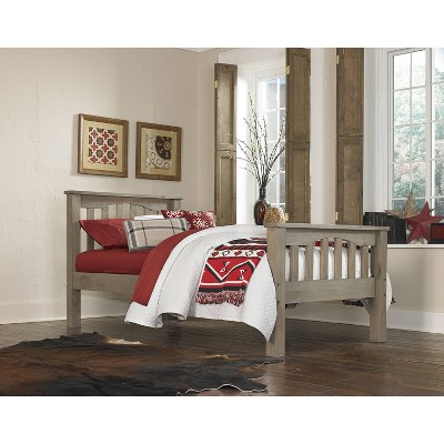 Kids' Twin Highlands Harper Panel Bed Driftwood - Hillsdale Furniture