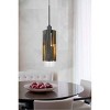 Cal 60W Reggio Wood Pendant Glass Fixture (Edison Bulb Not Included) (FX-3641-1) - 2 of 3
