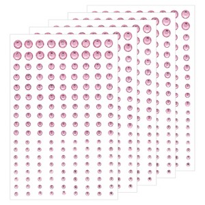 Unique Bargains Acrylic Self-Adhesive Decorative Rhinestone Stickers 5 Sheets/810 Pcs - 1 of 4