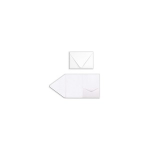 LUX A7 Pocket Invitations (5 x 7) 50/Pack 100lb. Bright White (EX10LEBA700PF50) - 1 of 1