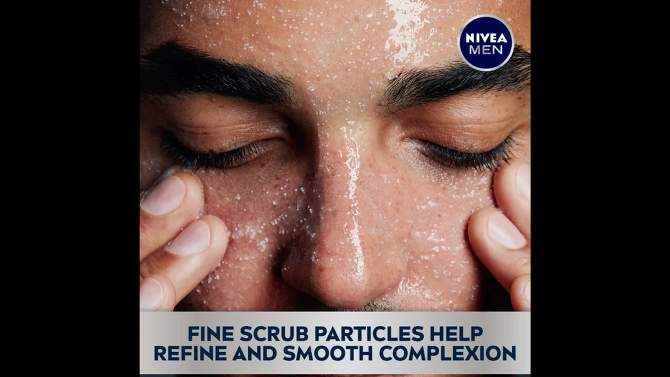 NIVEA Men Maximum Hydration Deep Cleaning Face Scrub with Aloe Vera - 4.4oz, 2 of 15, play video