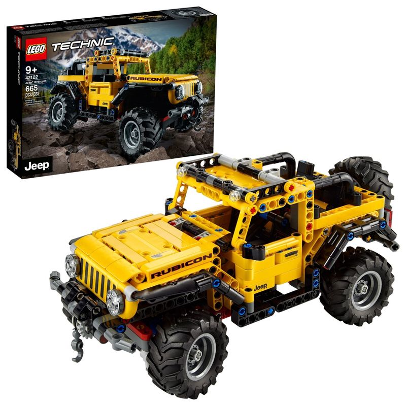LEGO Technic Jeep Wrangler 4x4 Toy Car 42122, 1 of 14