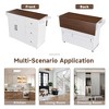Kicthen Cart with Foldable Tabletop and Drop Leaf - 4 of 4