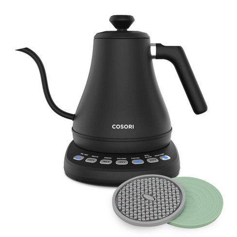 Cosori Original 0.7l Gooseneck Electric Kettle With Bonus Coasters - Black  : Target
