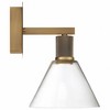 Access Lighting Port Nine 1 - Light Wall Light in  Antique Brushed Brass - 3 of 4