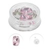 Unique Bargains Women's Elegant Rhinestone Nail Supplies Pink White 1 Set - image 3 of 4