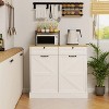 LunaLulinlk Kitchen Trash Can Storage Cabinet for Kitchen, Dining Room - 2 of 4