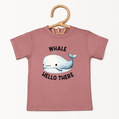The Juniper Shop Whale Hello There Toddler Short Sleeve Tee