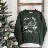 Simply Sage Market Women's Graphic Sweatshirt Farm Fresh Christmas Trees Car - 3 of 4