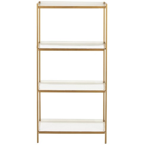 Daniella 4-tier Etagere - White/brass - Safavieh : Target