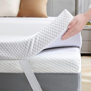 MAYEERTY Large Gel Memory Foam Mattress Detachable Soft Cover White - 1 of 1