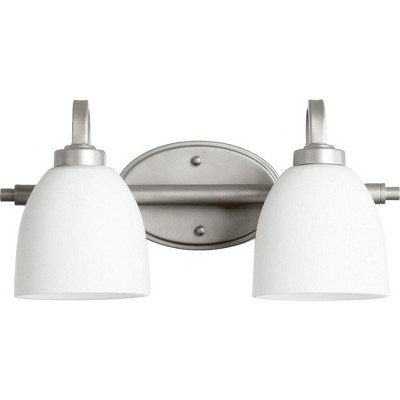 Quorum Lighting Reyes 2-Light Classic Nickel Wall Sconce