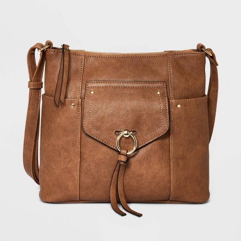 Vr Nyc Maari O-ring Flap Shoulder Handbag - Brown : Target