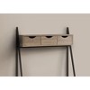 PAGED Simple Modern Computer Desk, Trapezoid Home Office Desk with 4 Storage Drawers, Wooden Desktop and Metal Legs for Office, Study - 2 of 4