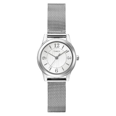 Women's Timex Watch With Mesh Bracelet - Silver T2p457jt : Target