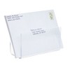 Juvale 2 Pack Clear Acrylic Mail Organizer, Letter Holder for Desk, 6 x 4 x 2.5 Inches - 3 of 4