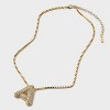 SUGARFIX by BaubleBar Crystal Chain Initial Necklace - Gold - image 3 of 4