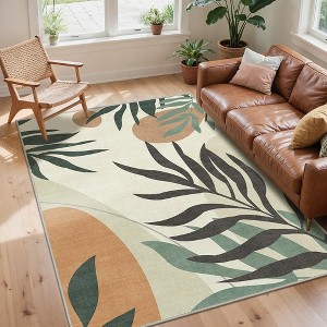 Abynow Geometric Waterproof Outdoor Area Rug - 1 of 4