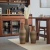 VisioGear Floor Vases, 3-Piece Home Decoration Vases with High Independent Flower Racks for Living Room, Brown & Gray, 5.91"*5.91"*28.35" - 2 of 4
