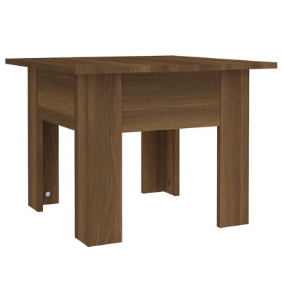 vidaXL Coffee Table - Modern Design in Brown Oak Finish, Engineered Wood - Ideal for Living Room - 21.7"x21.7"x16.5" Size