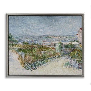 Stupell Industries Van Gogh Monmarte Landscape Floating Frame Canvas Art - 1 of 4
