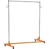 Clothes Rack with Z Base, Heavy Duty Garment Rack, Rolling Industrial Z Rack for Home Store Laundry, Sturdy Metal Hanging Rack for Clothes Display - 2 of 4