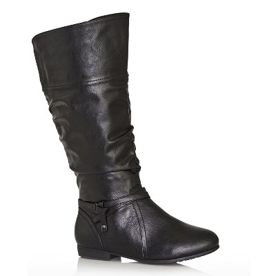 Avenue Women's Wide Width Chelsea Tall Boot - 8 W, Black