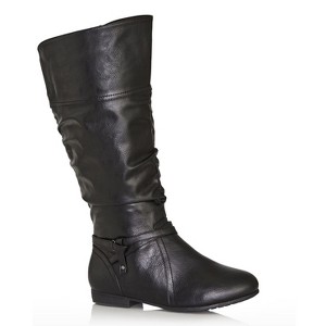 Avenue Women's Wide Width Chelsea Tall Boot - 8 W, Black - 1 of 4