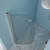 NicBex Shower Door 30"W x 72"H Fold Frameless Shower Door with 1/4" (6mm) Tempered Glass for Small Spaces - 4 of 4