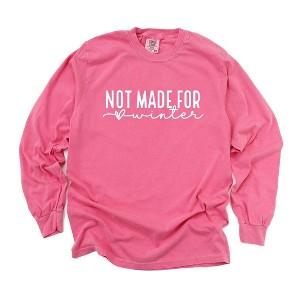 Simply Sage Market Women's Not Made For Winter Long Sleeve Garment Dyed Tee - 1 of 4