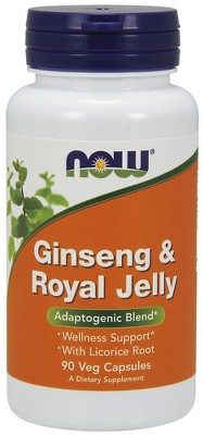 Ginseng & Royal Jelly 300mg/300mg by Now Foods  -  90 Capsule