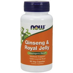 Ginseng & Royal Jelly 300mg/300mg by Now Foods  -  90 Capsule - 1 of 2