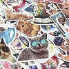 Wrapables Waterproof Vinyl Stickers for Water Bottles, Laptop, Phones, Skateboards, Decals for Teens, 100pcs, Funny Felines - 4 of 4