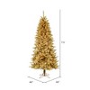 Vickerman Gold Fir Artificial Christmas Tree - 3 of 4