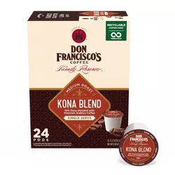 Don Francisco's Kona Blend Medium Roast Coffee - Single Serve Pods - 24ct