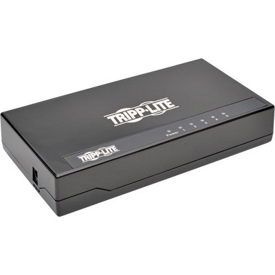 Tripp Lite 5-Port Gigabit Ethernet Switch Desktop RJ45 Unmanaged Switch 10/100/1000 Mbps - 5 Ports - 1000Base-T - 5 x Network - Twisted Pair
