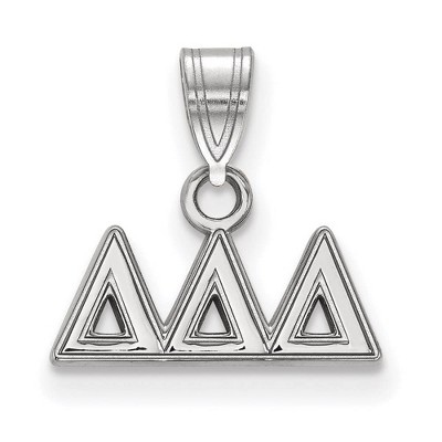 Black Bow Jewelry Sterling Silver Delta Delta Delta Greek Life Small Pendant
