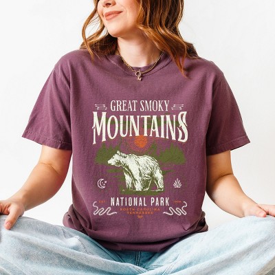 Simply Sage Market Great Smokey Mountains National Park Bear Garment Dyed Tee