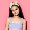 Unique Bargains Girl's Soft And Breathable Stripe Bow Headbands 6.69"x2.95" 2 Pcs - 2 of 4