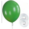 Prextex 12 inch Balloons with Ribbon for Christmas Color Theme Party Decorations-75 Pieces, Multicolored - image 2 of 4