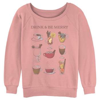 Juniors Womens Lost Gods Drink and Be Merry Sweatshirt